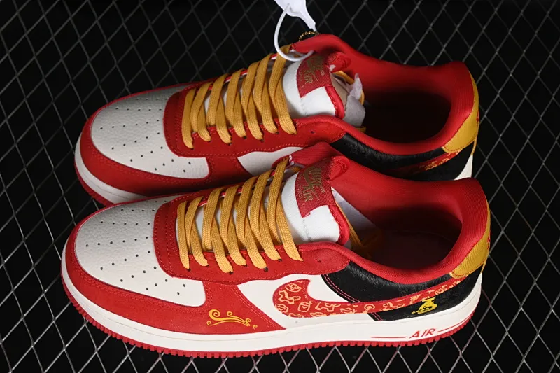 All categories Nk Air Force 1 Air Force series Nk Air Force 1 Low Air Force low-top Nike Air Force 1'07 Low Year of the Horse limited edition black and red Chinese style Air Force 1 low-top casual sneakers DF0188-133